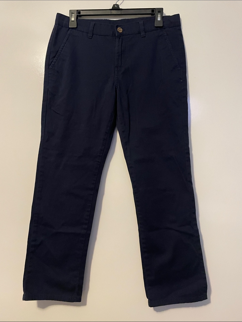 NWT IZOD Boys Navy Blue Adjustable Dress Pants, Size 14 Husky